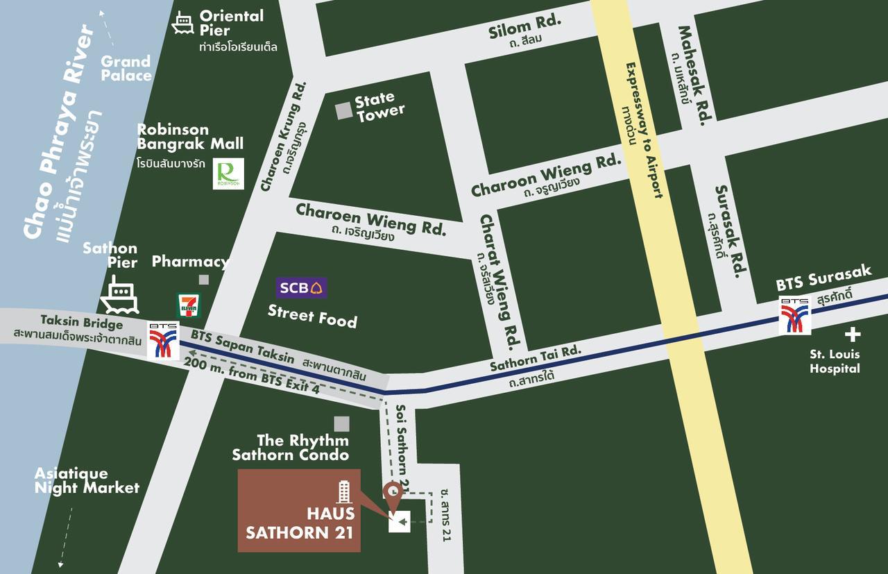 בנגקוק Haus Sathorn 21 Bed And Breakfast מראה חיצוני תמונה